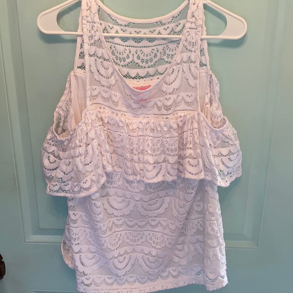 Lilly Pulitzer Lace Top Size Large